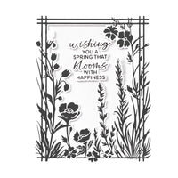 2-Piece Bloom With Happiness Press Plate & Die Sets - BetterPress Society February 2025