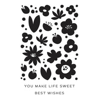 2-Piece Sweet Life Floral Press Plate & Die Sets - BetterPress Society March 2025