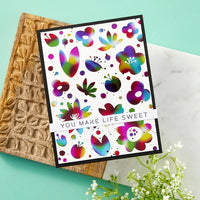 2-Piece Sweet Life Floral Press Plate & Die Sets - BetterPress Society March 2025