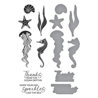 Sea Friends/Sea Bubble Border Press Plate & Die Sets- BetterPress Society June 2025