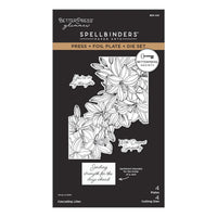 Cascading Lilies Press Plate & Die Set - BetterPress Society April 2026