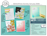 Golden Bloom Press Plate & Die Set & Stencil Set Stencil - BetterPress Society January 2026