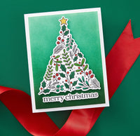Winter Sprigs Tree Press Plates & Dies Set/ Add-On Stencil- BetterPress Society July 2024
