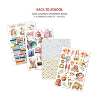 Back To School Junk Journal & Ephemera Book A4 32/Pkg