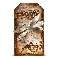 #1466 Glassbound Dragonfly - A6 Stamp Set