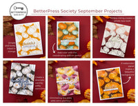 Raining Pumpkins Press Plate & Stencil Set - BetterPress Society September 2024