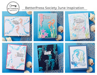 Sea Friends/Sea Bubble Border Press Plate & Die Sets- BetterPress Society June 2025