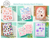 2-Piece Sweet Life Floral Press Plate & Die Sets - BetterPress Society March 2025