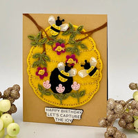 Felt Floral Behive Etched Dies