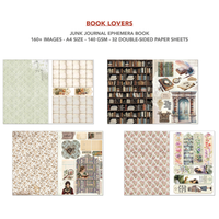 Book Lovers Junk Journal & Ephemera Book A4 32/Pkg