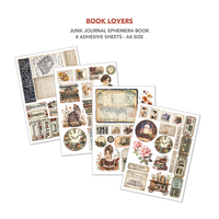 Book Lovers Junk Journal & Ephemera Book A4 32/Pkg