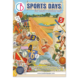 Sports Days Junk Journal & Ephemera Book A4 32/Pkg