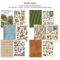 Sports Days Junk Journal & Ephemera Book A4 32/Pkg