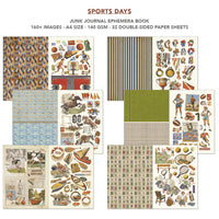 Sports Days Junk Journal & Ephemera Book A4 32/Pkg