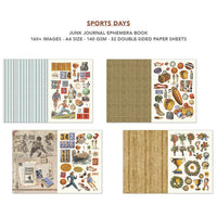 Sports Days Junk Journal & Ephemera Book A4 32/Pkg