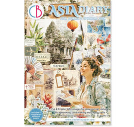 Asia Diary Junk Journal & Ephemera Book A4 32/Pkg