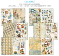 Asia Diary Junk Journal & Ephemera Book A4 32/Pkg