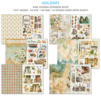 Asia Diary Junk Journal & Ephemera Book A4 32/Pkg