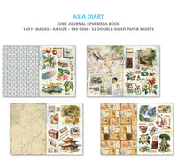 Asia Diary Junk Journal & Ephemera Book A4 32/Pkg