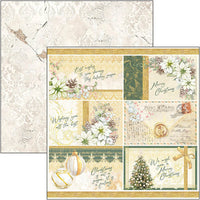 Sparkling Christmas Pad 8"x8" 12/Pkg