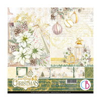 Sparkling Christmas Pad 8"x8" 12/Pkg