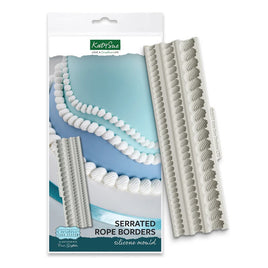 Serrated Rope Borders Silicone Mould