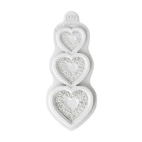 Ornate Heart Trio Silicone Mould