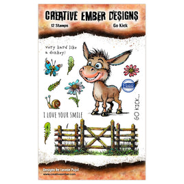 Go Kick A6 Stamp Set - Creative Ember Designs