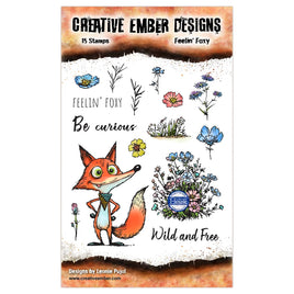 Feelin' Foxy A6 Stamp Set - Creative Ember Designs