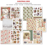 Christmas Vibes Junk Journal & Ephemera Book A4 32/Pkg