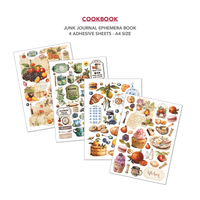 Cookbook Junk Journal & Ephemera Book A4 32/Pkg