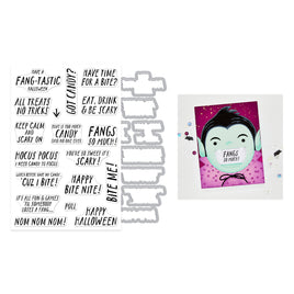 Hero Arts Bite Nite Stamp & Cut Set