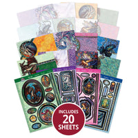 Deluxe Craft Pad - Stained Glass Mystical Worlds