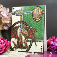 Deluxe Craft Pad - Stained Glass Mystical Worlds