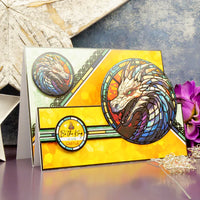 Deluxe Craft Pad - Stained Glass Mystical Worlds