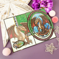 Deluxe Craft Pad - Stained Glass Mystical Worlds