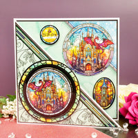 Deluxe Craft Pad - Stained Glass Mystical Worlds