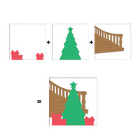 Hero Arts Looking Glass Cozy Christmas Dies - sale