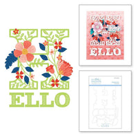 Blooming Hello - Small Die of the Month - sale