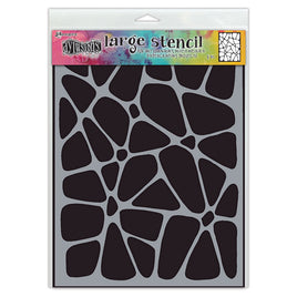 Dylusions Stencil Crazy Paving - Large