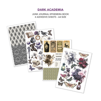 Dark Academia Junk Journal & Ephemera Book A4 32/Pkg