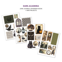 Dark Academia Junk Journal & Ephemera Book A4 32/Pkg