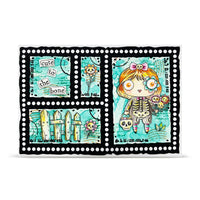#1418 Cute to the Bone - A7 Stamp Set
