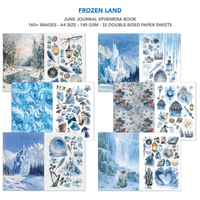 Frozen Land Junk Journal & Ephemera Book A4 32/Pkg