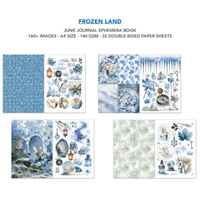 Frozen Land Junk Journal & Ephemera Book A4 32/Pkg
