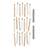 Birthday Candle Background Glimmer Hot Foil Plate & Die Set - DISCONTINUED