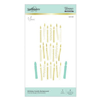 Birthday Candle Background Glimmer Hot Foil Plate & Die Set - DISCONTINUED