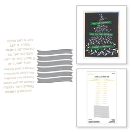 Comfort & Joy Sentiments Glimmer Hot Foil Plate & Die Set