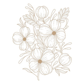 Glimmering Buttercups Hot Foil Plate