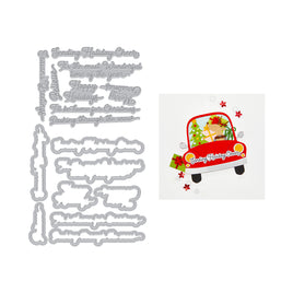 Hero Arts Winter Words Letterpress + Foil & Cut